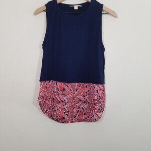 MICHAEL Michael Kors Paisley Sleeveless Top Blouse Size S